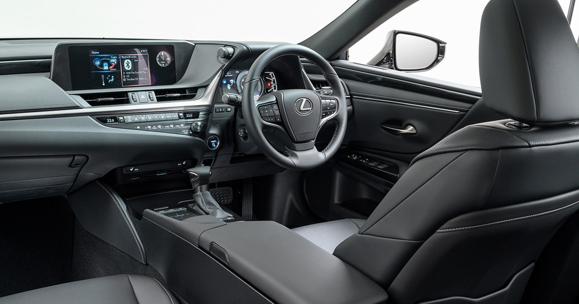 The interior of the Lexus ES