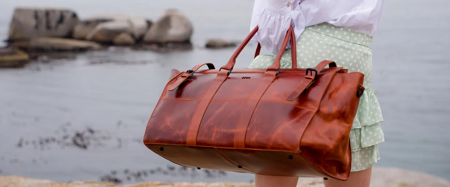 Luxe Leather Bags for Travel, Local sustainable brands