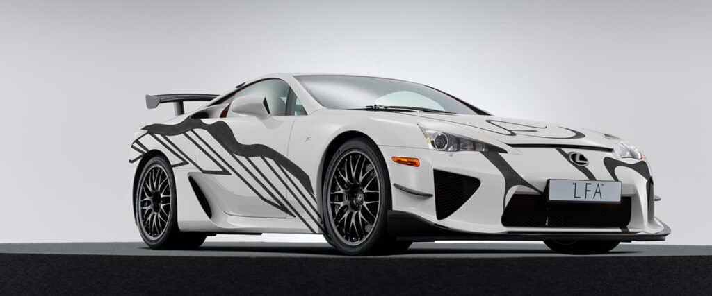Lexus revealed a uniquely-painted LFA in 2018 to celebrate the debut of ...