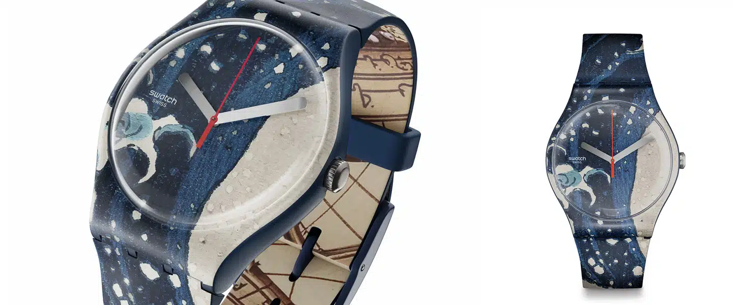 SWATCH X LOUVRE ABU DHABI: Hokusai meets Astrolabe: one watch unites the work of two epochs and two masters.