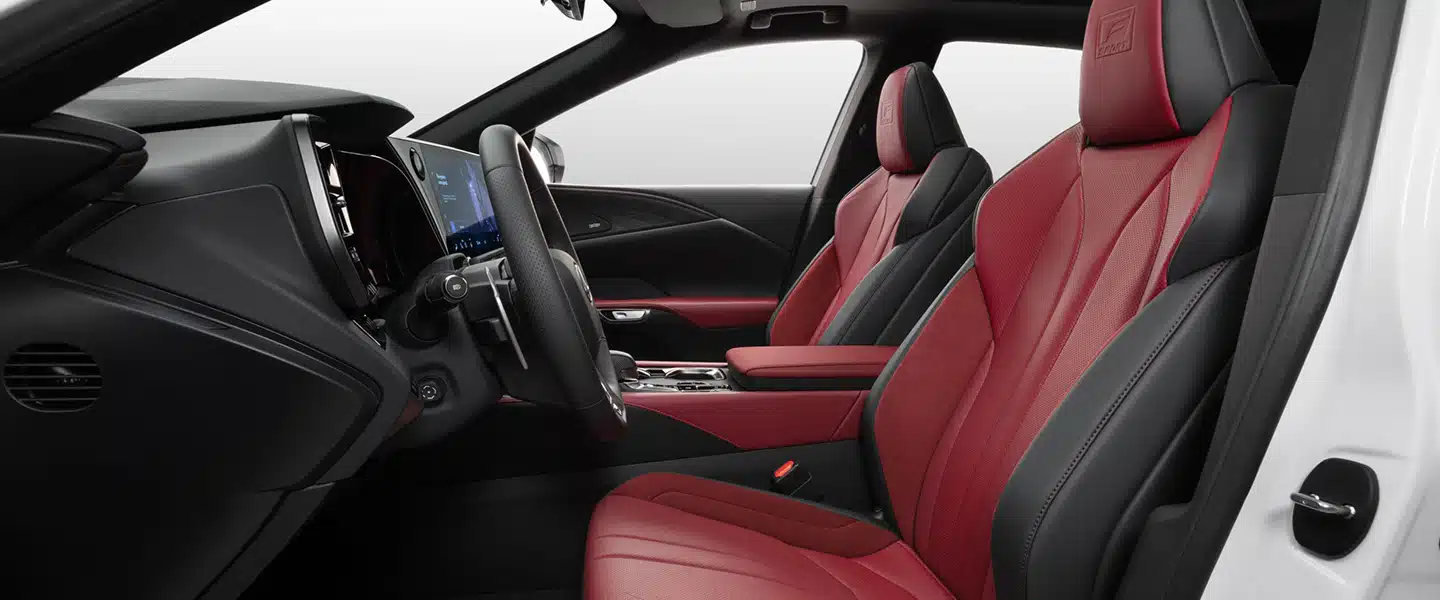 Sashiko Stitching Detail on Luxurious Lexus Seats 