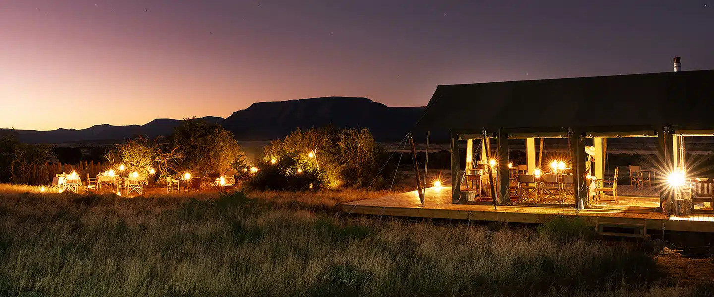 Samara Plains Camp by night