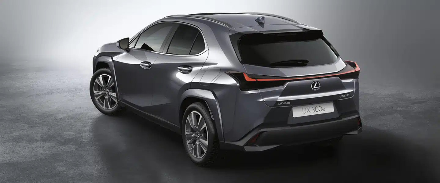 The Lexus UX from the rear